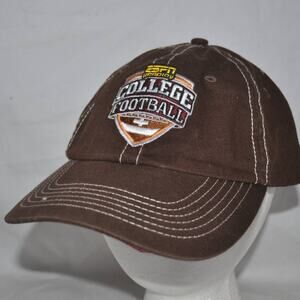 ESPN Radio College Football Baseball Hat/Cap - Brown - Adjustable
